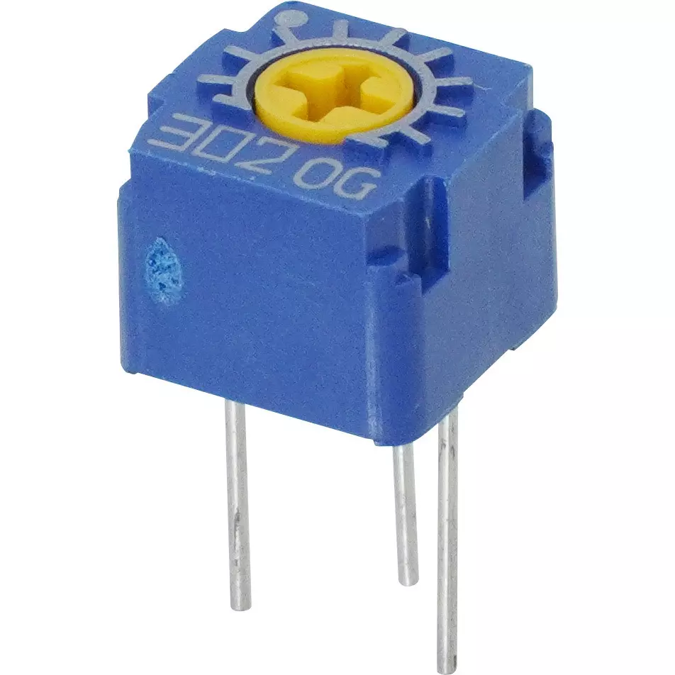 Nidek Trimmer Potentiometer up to 1000 mΩ (DC 500 V) Insulation Resistance, CT-6EP 3KΩ(302)
