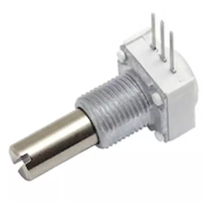 Vishay Panel Mount, Through Hole Rotary Potentiometer 1 W Power 25 kΩ Resistance Pin Terminal, 249BBHS0XB25253KA