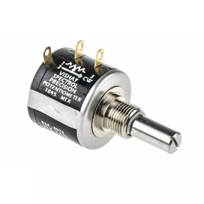 Vishay Panel Mount Rotary Potentiometer 2 W Power 10 kΩ Resistance Solder Lug Terminal, 534B1103JC8872
