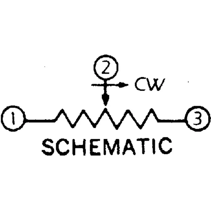 Vishay Panel Mount, Through Hole Trimmer Potentiometer 500 mW Power 1 kΩ Resistance Pin Terminal, M43P102KB30T601