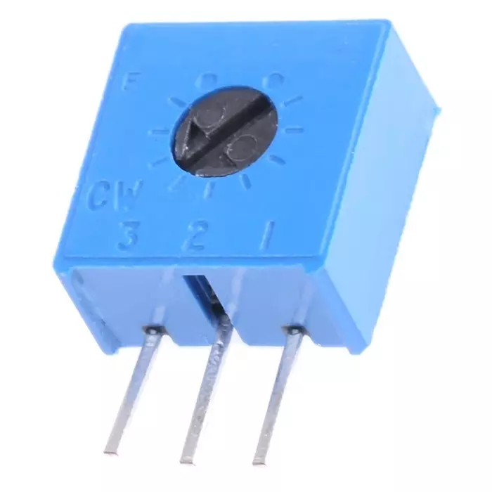 Vishay Through Hole Trimmer Potentiometer 500 mW Power 10 kΩ Resistance Pin Terminal, M63S103KB40 (Pack of 200 Pcs)