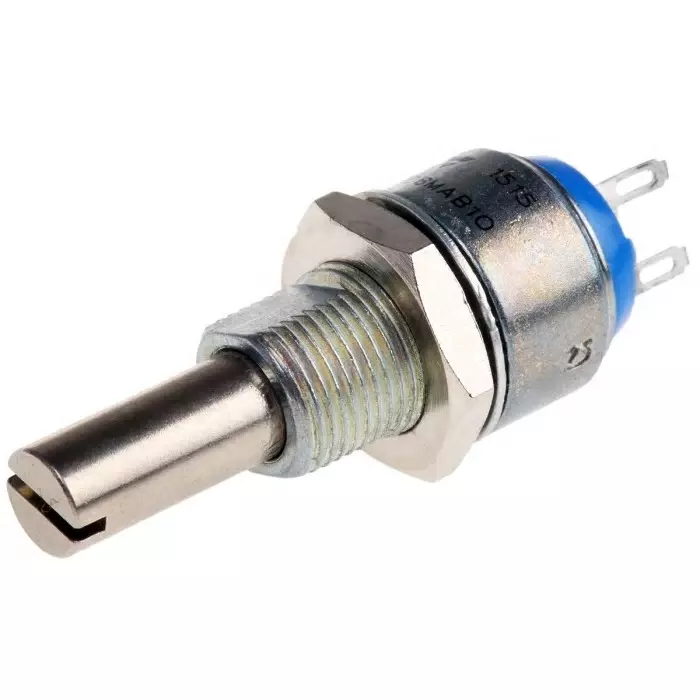 Vishay Panel Mount Rotary Potentiometer 12 mW Power 10 mΩ Resistance Solder Lug Terminal, P13LFL106MAB10