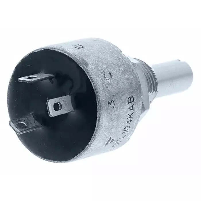 Vishay Panel Mount Rotary Potentiometer 900 mW Power 100 kΩ Resistance Solder Lug Terminal, PE30L0FL104KAB