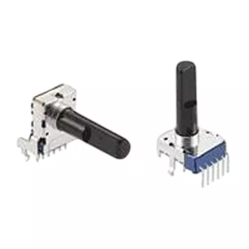 ALPS ALPINE Potentiometer Panel Mount Snap In Termination 50 kOhms Resistance, RK12L12C0-F30-C0-A503