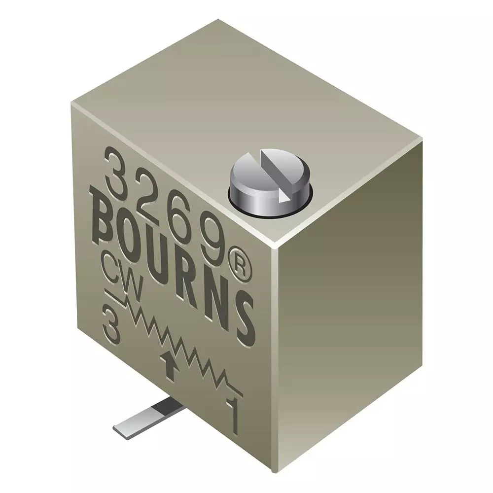 Bourns Multiturn Trimmer Resistor SMD/SMT Termination 500 Ohms Resistance, 3269X-1-501LF