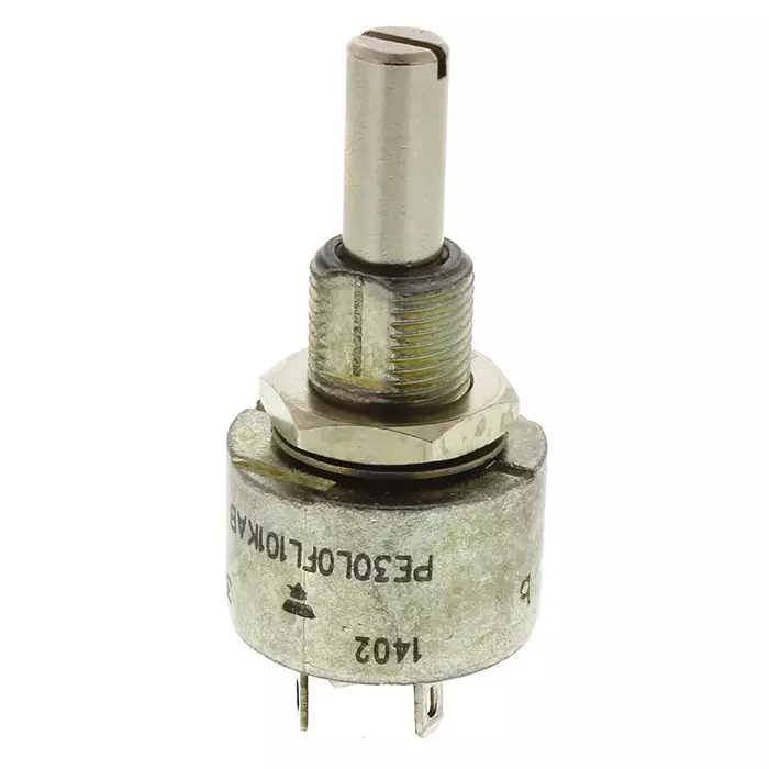 Vishay Panel Mount Rotary Potentiometer 90 mW Power 1 mΩ Resistance Solder Lug Terminal, PE30L0FL105KAB