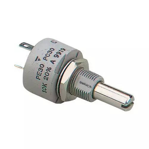 Vishay POTENTIOMETER, 10K, 3W, 20%, PANEL, PE30L0FR103MAB