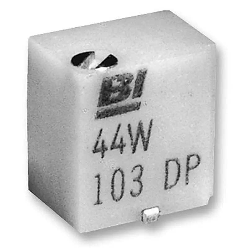 TT ELECTRONICS / BI TECHNOLOGIES TRIMMER POTENTIOMETER CERMET, 9 TURN 4MM 50K, 44WR50KLF