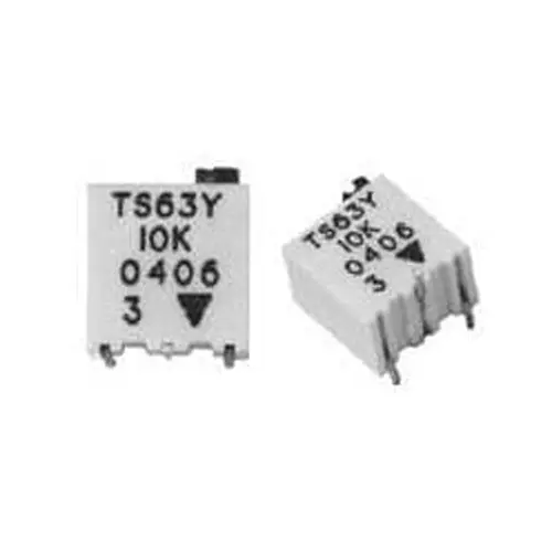 Vishay Multiturn Trimmer Resistor SMD/SMT Termination 5 kOhms Resistance, TS63Y502KR10