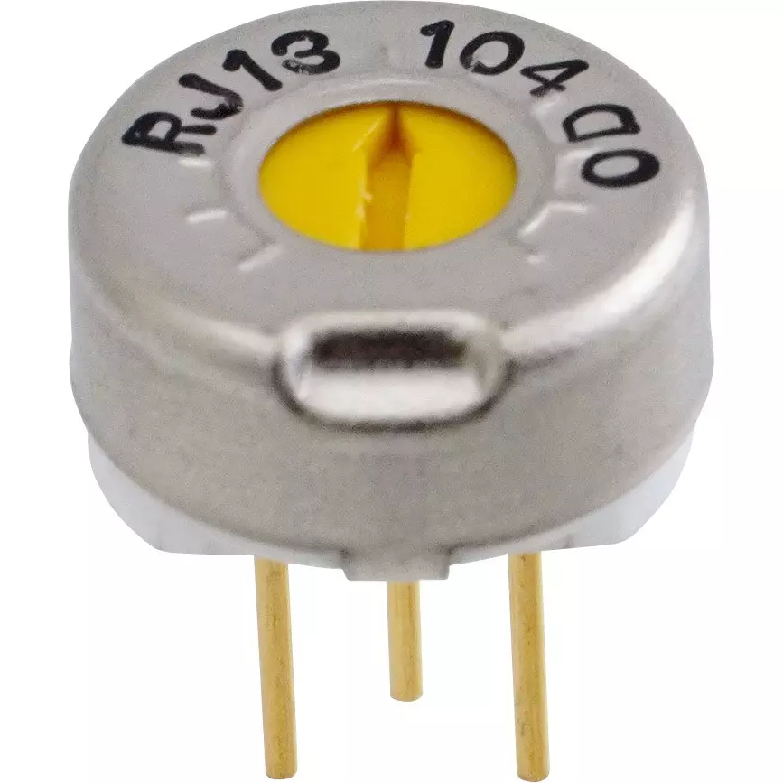 Nidek Trimmer Potentiometer up to 1000 mΩ (DC 500 V) Insulation Resistance, RJ-13P 100KΩ(104)
