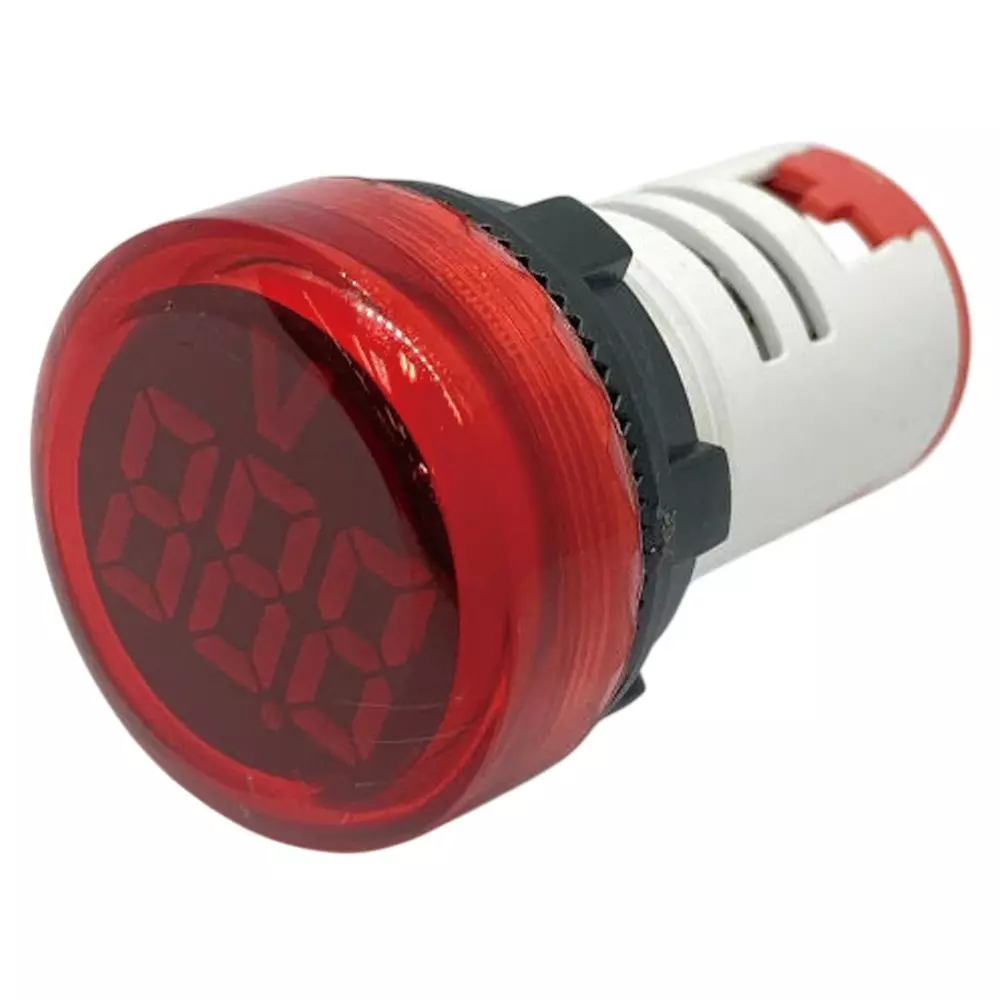 Kyoritsu Electronics LED Digital Voltmeter Round type, FXB16-22DSV-R