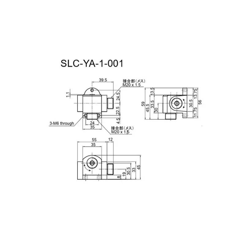 LINE SEIKI Slide Limit Counter -5 - +40℃ (no freezing) Operating temperature range 85 % RH or less (no condensation) Operating humidity, SLC-YA-1-001