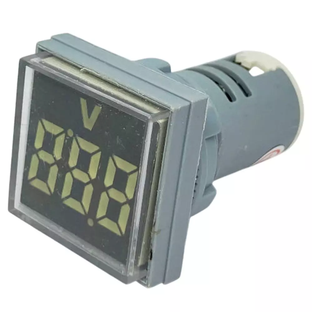 Kyoritsu Electronics LED Digital Voltmeter Square, FXB16-22FSV-W