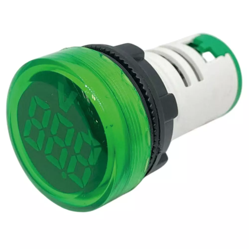Kyoritsu Electronics LED Digital Voltmeter Round type, FXB16-22DSV-G