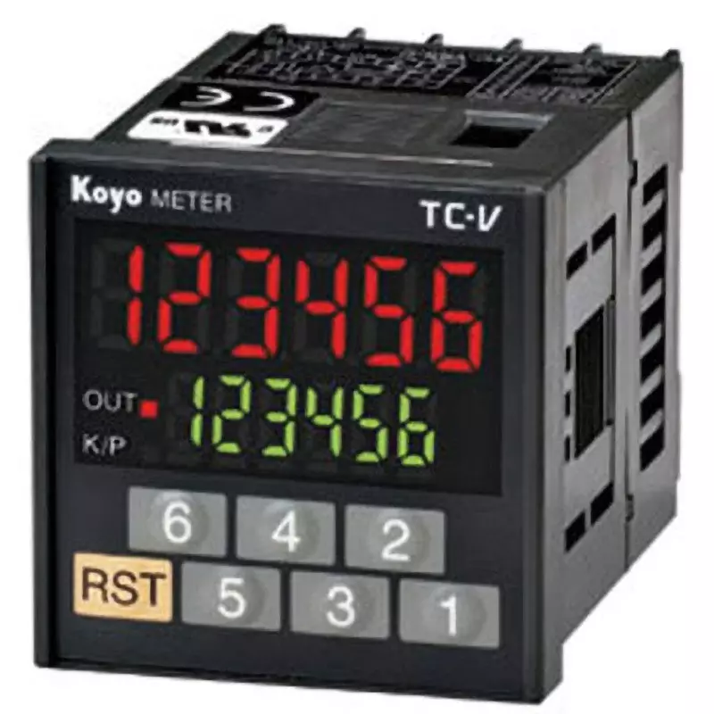 JTEKT Digital Tachometer DC 12 to 24 V Power Supply 10 to 999999 RPM (when prescale is 1) Range, TC-V6S-C