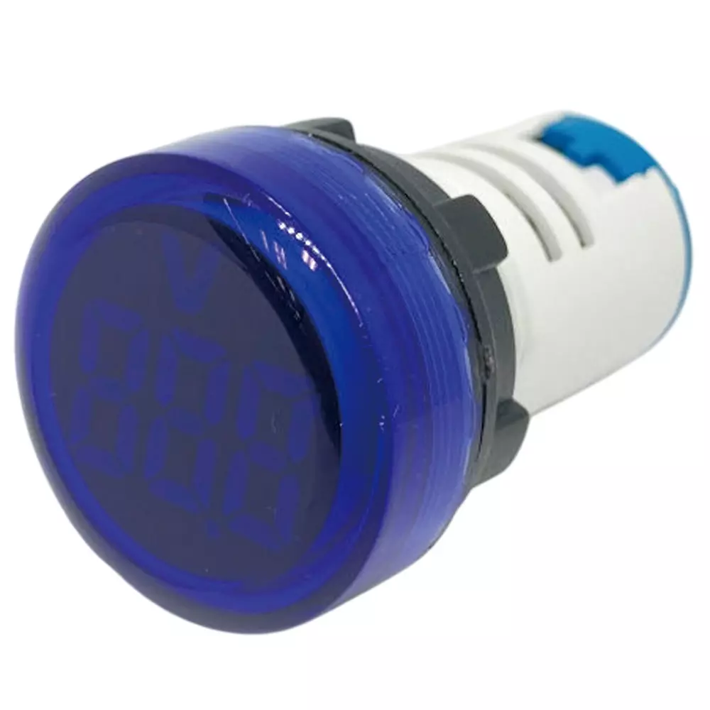 Kyoritsu Electronics LED Digital Voltmeter Round type, FXB16-22DSV-B