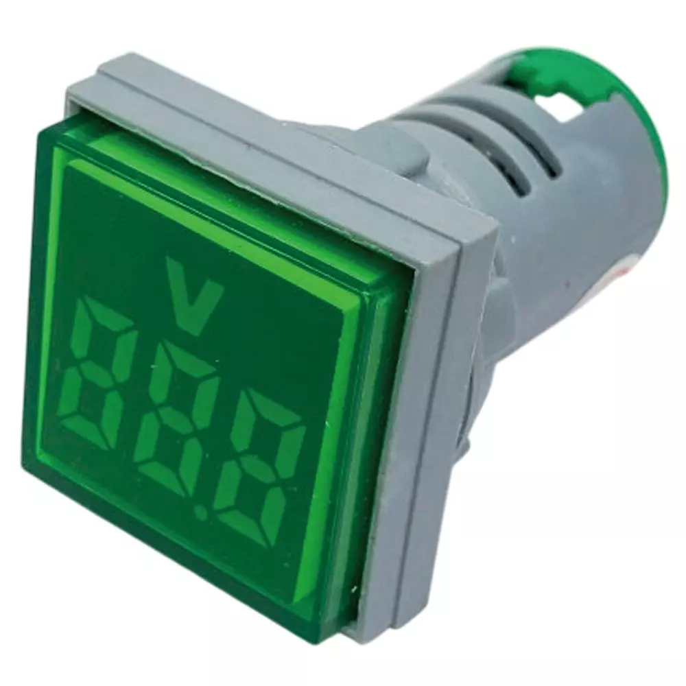 Kyoritsu Electronics LED Digital Voltmeter Square, FXB16-22FSV-G