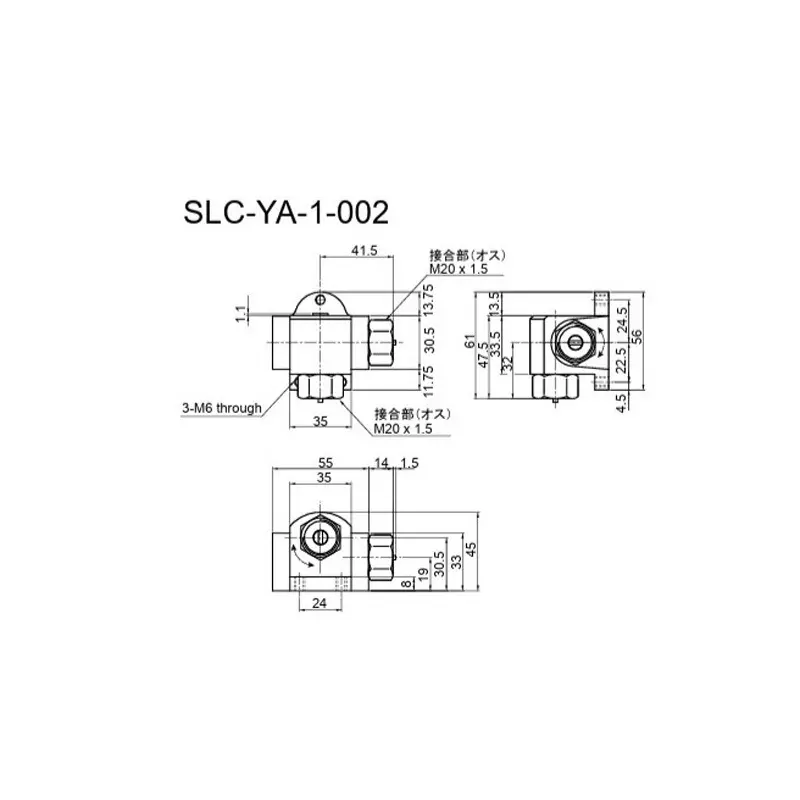 LINE SEIKI Slide Limit Counter -5 - +40℃ (no freezing) Operating temperature range 85 % RH or less (no condensation) Operating humidity, SLC-YA-1-002