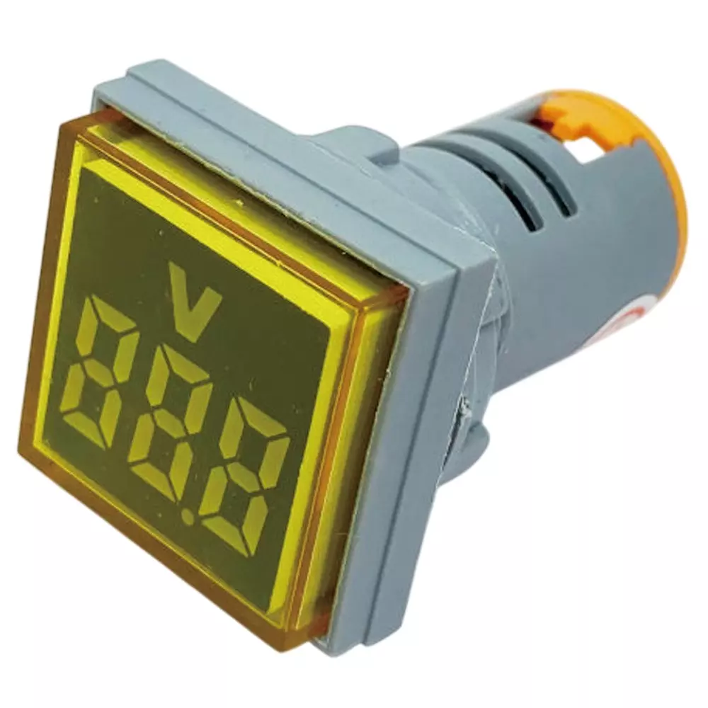 Kyoritsu Electronics LED Digital Voltmeter Square, FXB16-22FSV-Y