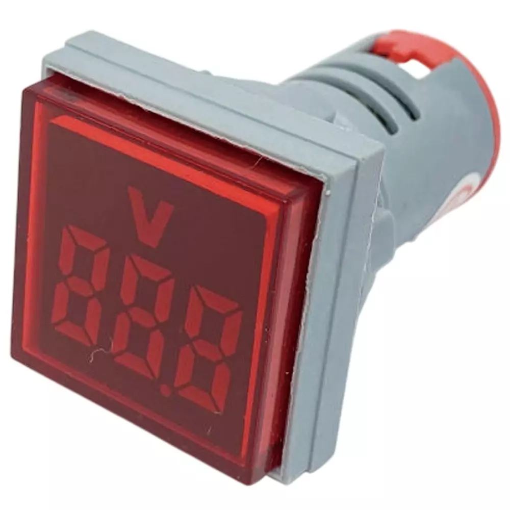 Kyoritsu Electronics LED Digital Voltmeter Square, FXB16-22FSV-R