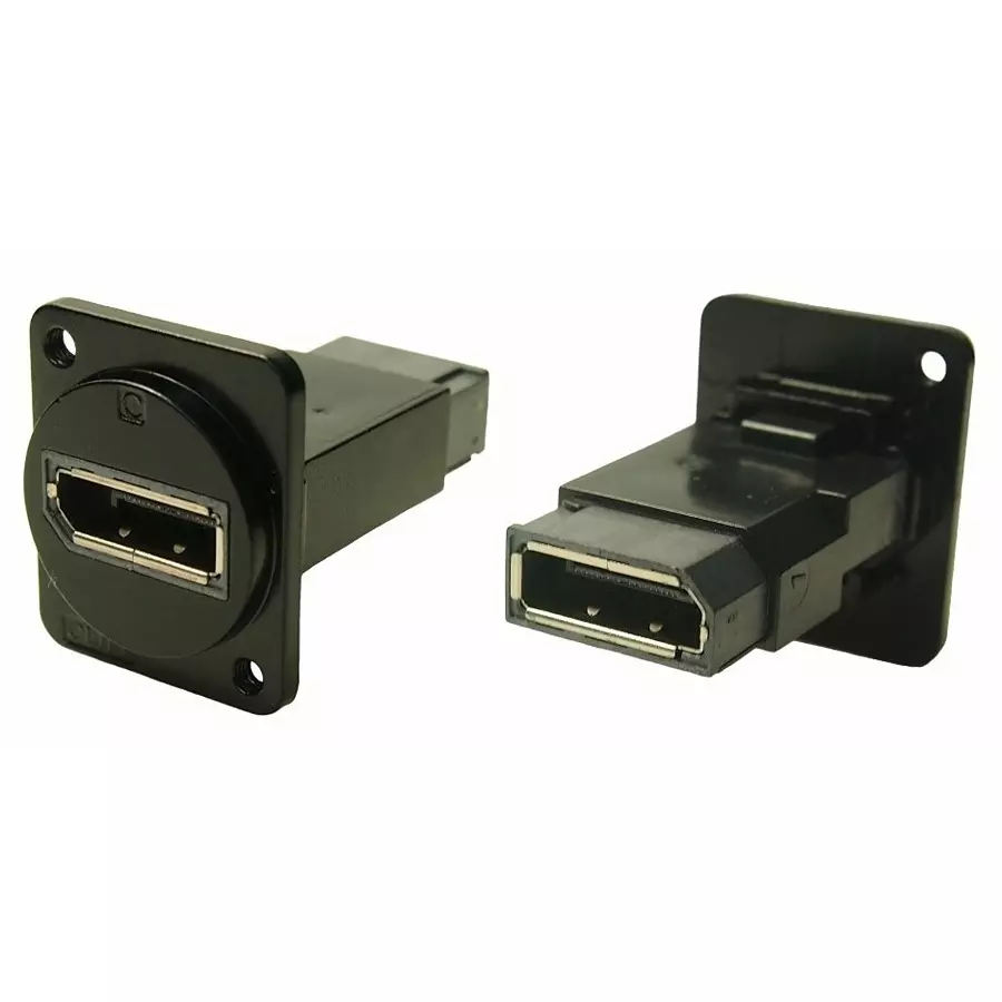 RS PRO AV Adapter 31 mm Straight Feed Through Connector Die Cast, ABS, 179919
