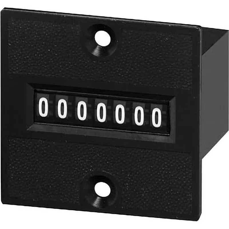 LINE SEIKI Electromagnetic Total Counter Panel Mounting Screws Sign Type, MCU-7P DC24V
