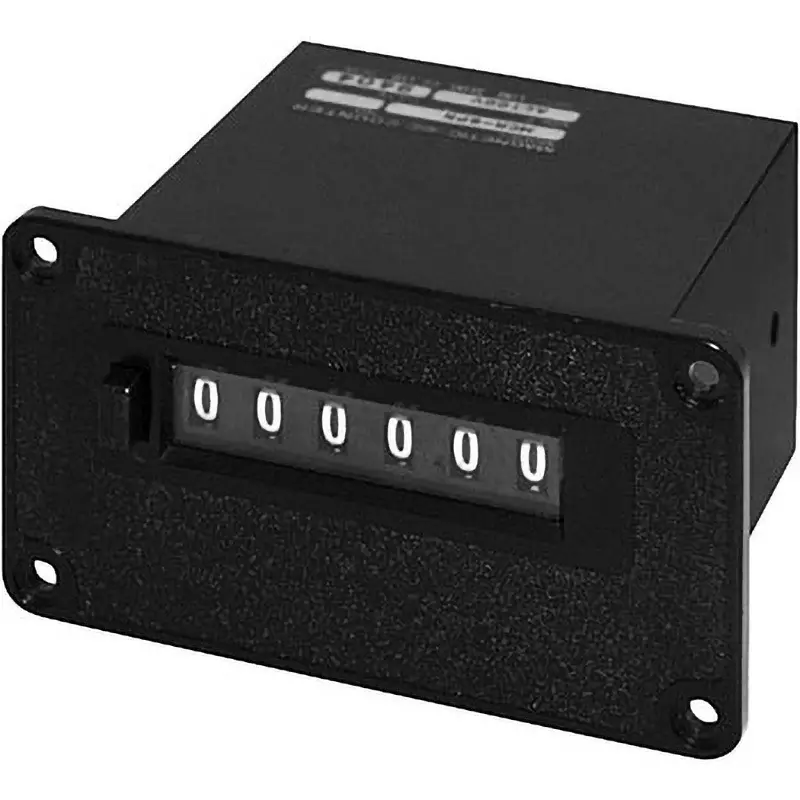 LINE SEIKI Electromagnetic Total Counter Panel Mounting Screws Sign Type, MCR-6PN AC100V