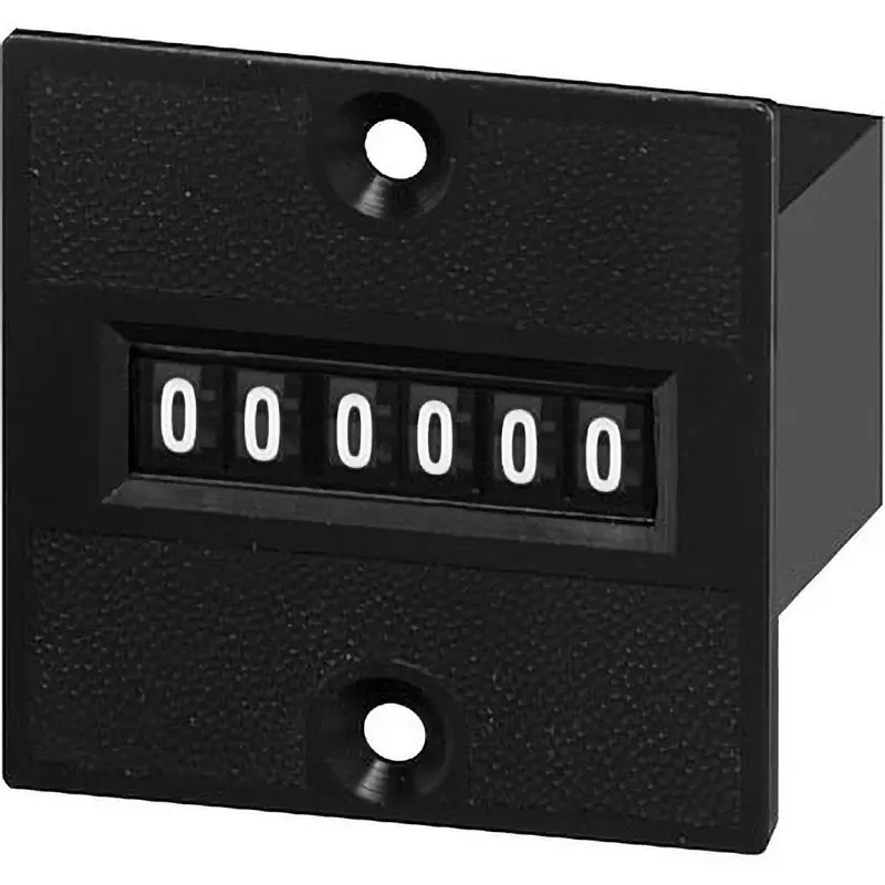 LINE SEIKI Electromagnetic Total Counter Panel Mounting Screws Sign Type, MCU-6P AC100V