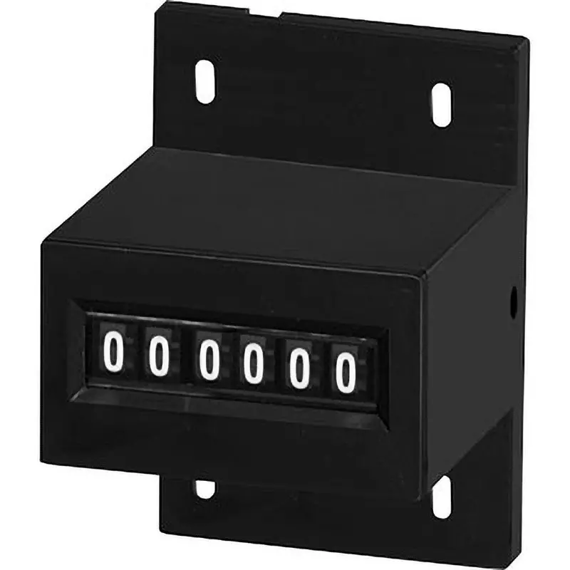 LINE SEIKI Electromagnetic Total Counter Base Mounting Screws Sign Type, MCU-6CY AC200V