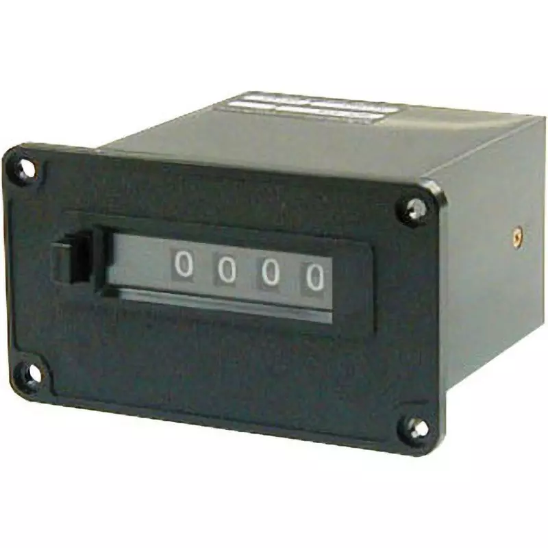 LINE SEIKI Electromagnetic Total Counter Panel Mounting Screws Sign Type, MCR-4PN DC24V