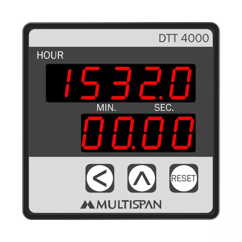 MULTISPAN Digital Time Totalizer-Hour Meter 100-270 V AC Supply Voltage Approx 2 VA Power Consumption, DTT-4000