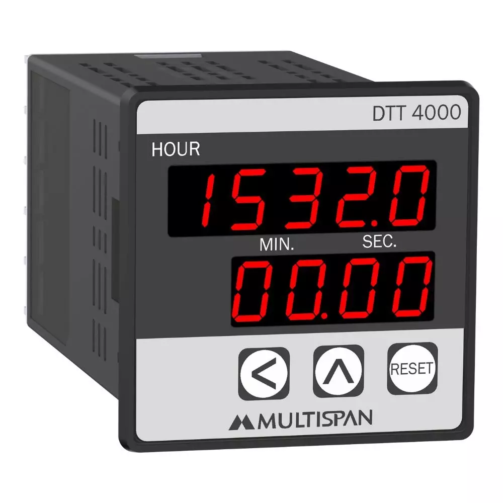 multispan-digital-time-totalizer-hour-meter-48x48x95-mm-100-270-v-ac-5060-hz-approx-2-va-dtt-4000