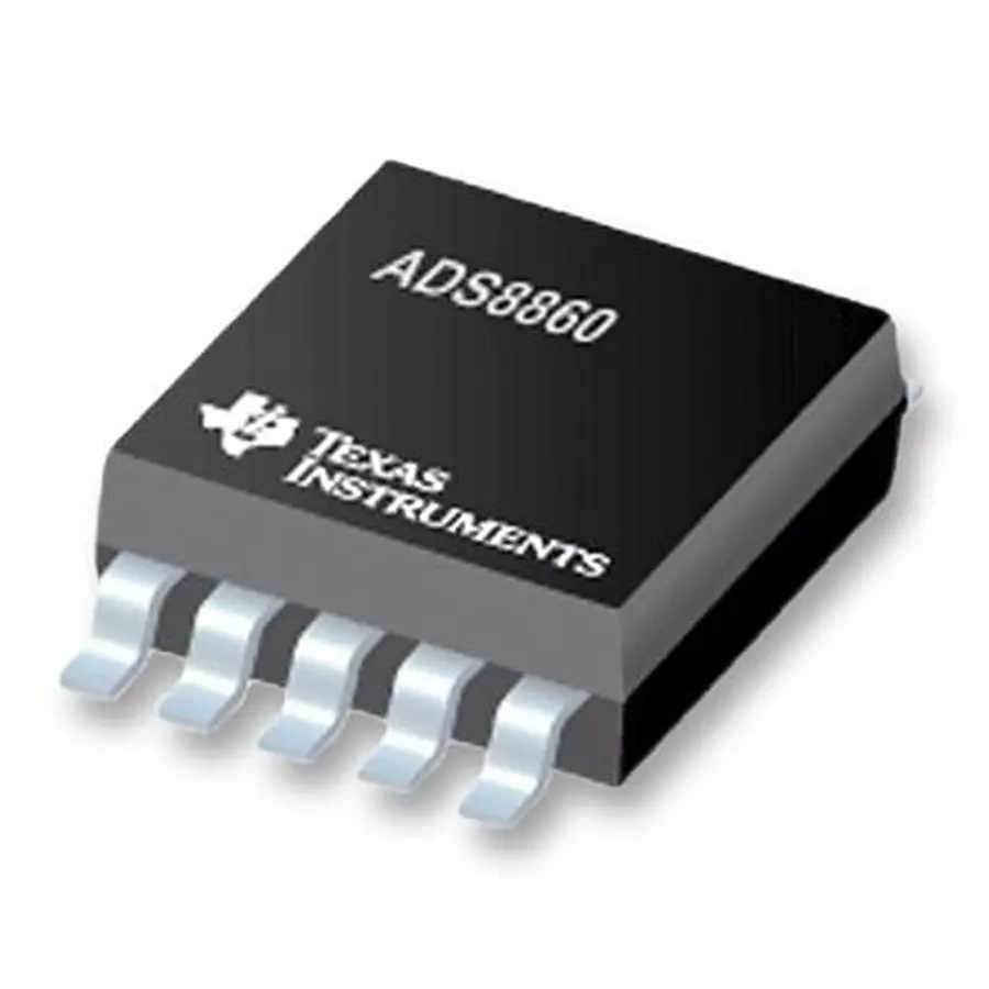 TEXAS INSTRUMENTS Analog-to-Digital Converters - ADC ADC, 16BIT, 1MSPS, VSSOP-10, ADS8860IDGS