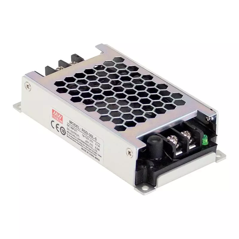 MEAN WELL Dc-Dc Converter, 3.3 V, 6A, RSD-30L-3.3