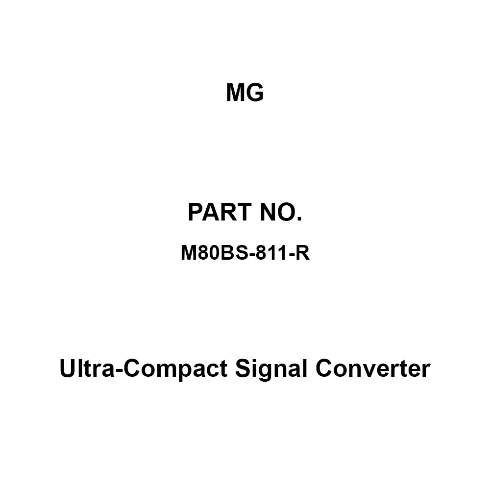 MG Ultra-Compact Signal Converter 24 V DC Power supply, M80BS-811-R