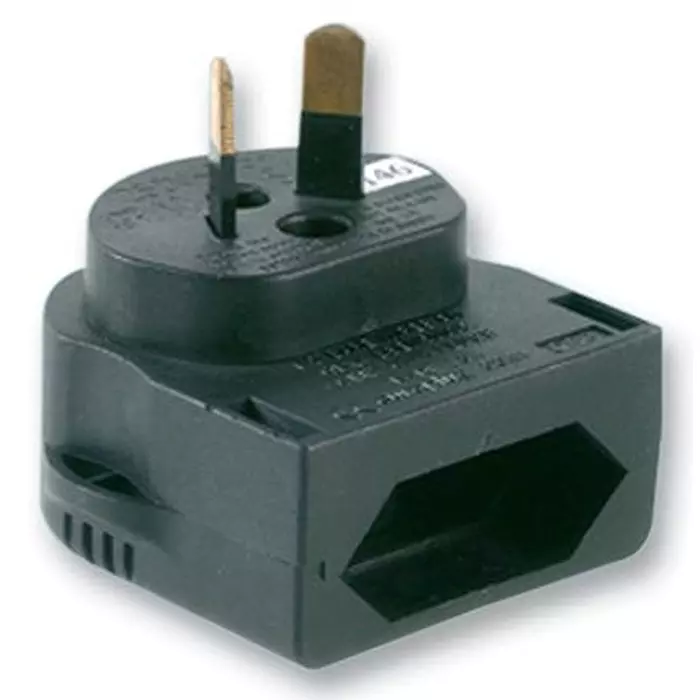 POWERCONNECTIONS Plug, Euro Cee7-Australia, Black, CP3B