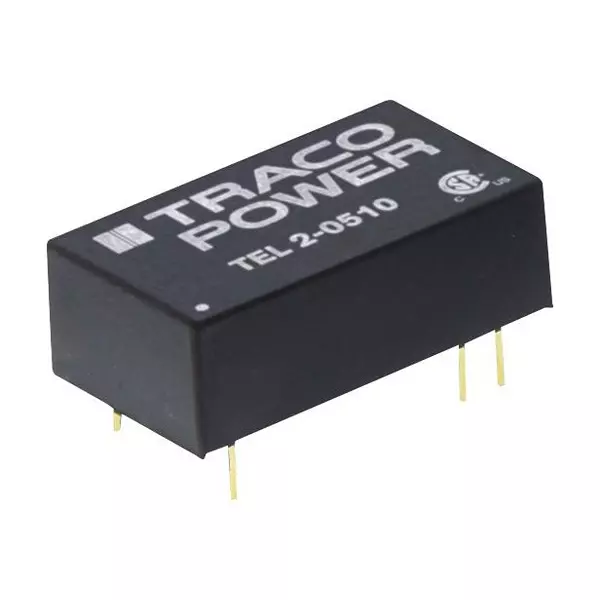 TRACO POWER Converter, Dc-Dc, +/-5 V, 2W, TEL 2-0521