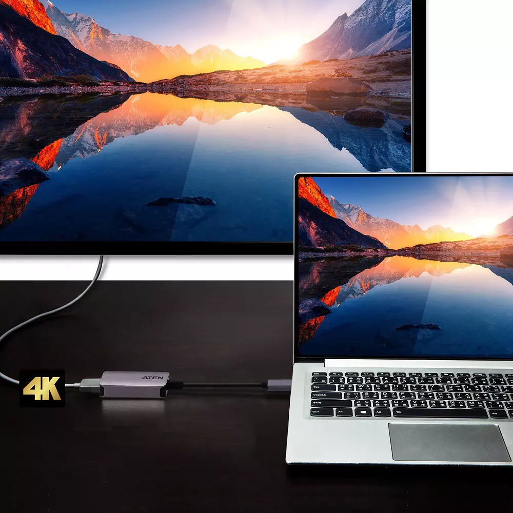 aten-video-converter-input-usb-type-c-male-output-hdmi-female-interface-4096-x216060-hz-maximum-resolution-uc3008a1