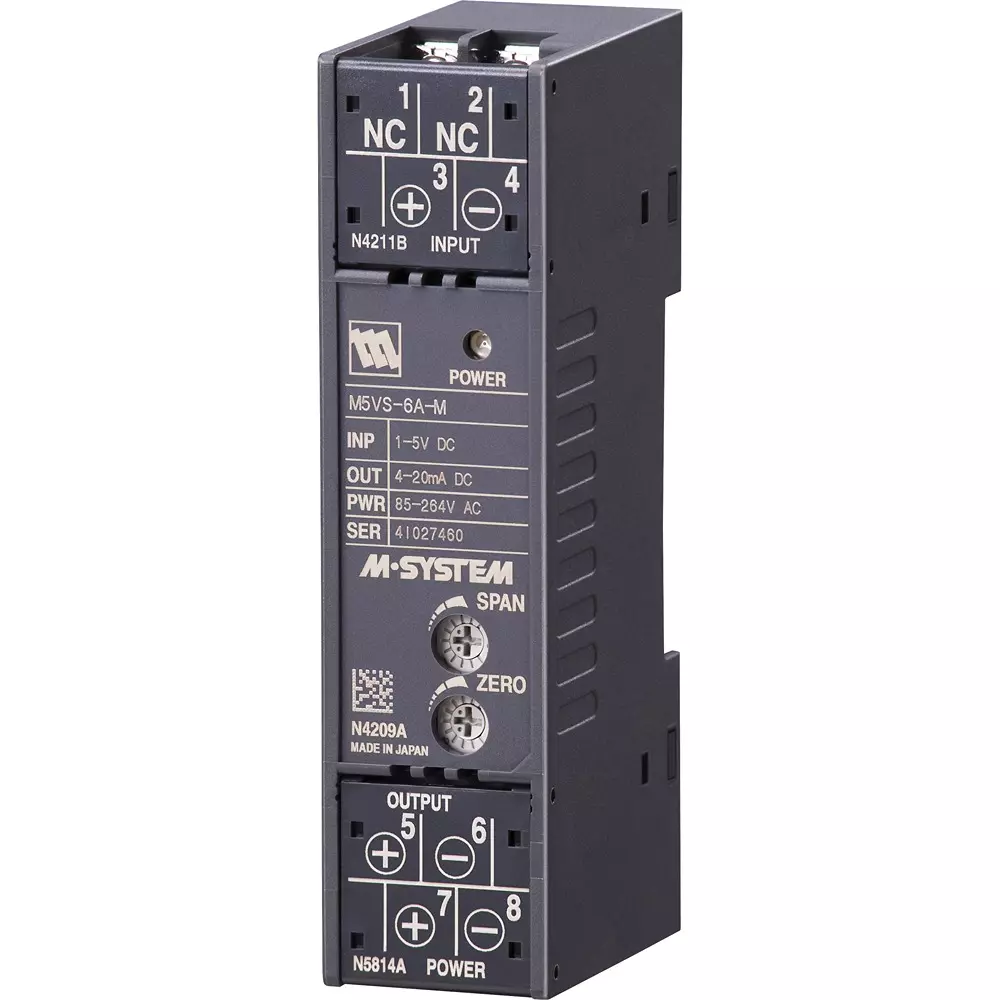 MG Distributor Converter 24-28 V DC (no load) 4-20 mA (input resistance 249.5Ω) Signal, M5DY-A-R
