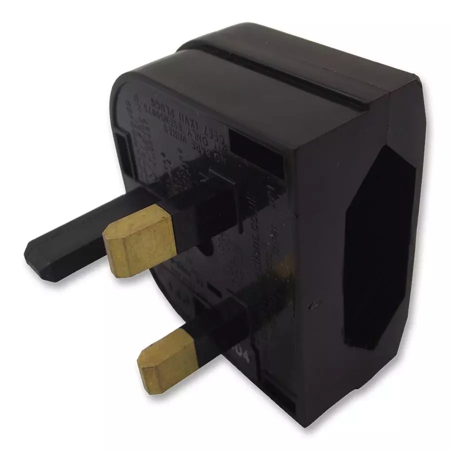 POWERCONNECTIONS Plug, Converter, Euro, Quickfit, Black, CP1B BLACK