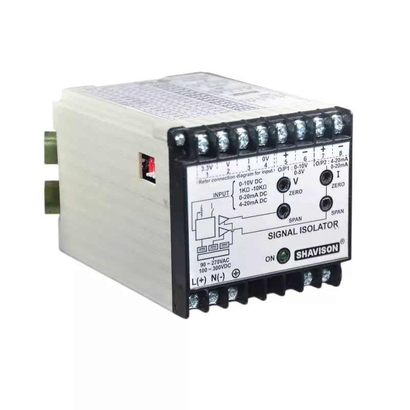 Shavison SC2 Analog Signal Converter 0 - 60 V Input Voltage 18 - 36 V DC Supply Voltage Range for Industrial Use, SC2-V15-A-B-24V