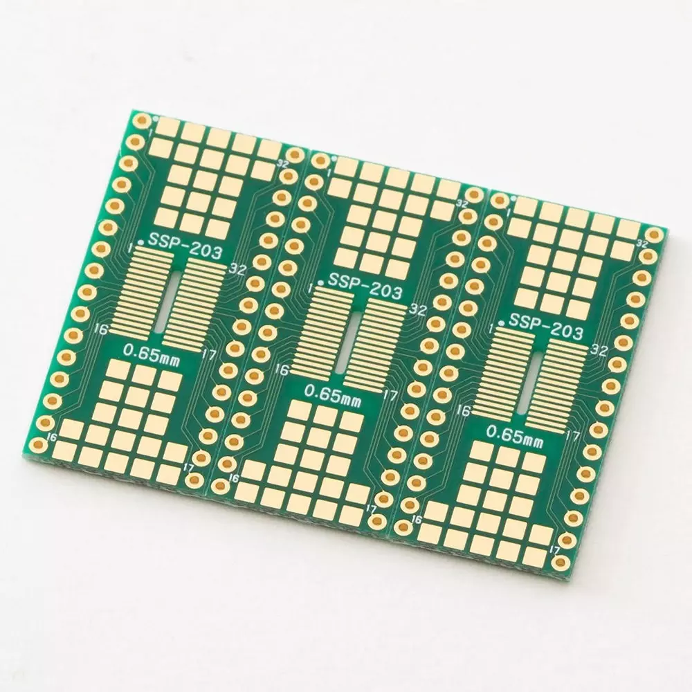 Sunhayato Sop Pitch Conversion Board 0.5, 0.65 mm Cell Spacing Through-holeType, SSP-203