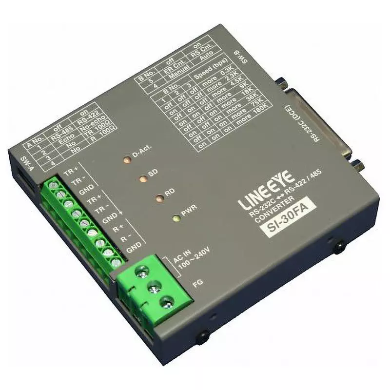 LINE EYE Interface Converter 2 W Maximum Power Consumption Up to 1 Mbps Communication Speed 2000 VAC for 1, SI-30FA