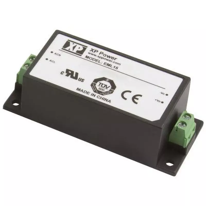 XP POWER AC / DC Converter 15 W Rated Power DC 9 Output Voltage 47 to 63 Input Frequency, EML15US09-S