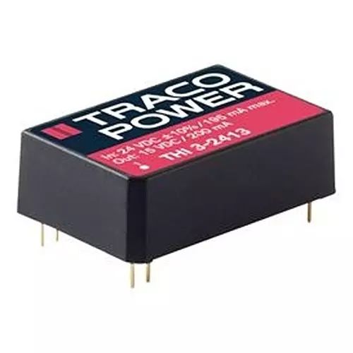 TRACO POWER Dc-Dc Converter, 2 O/P, 3W, THI 3-0522