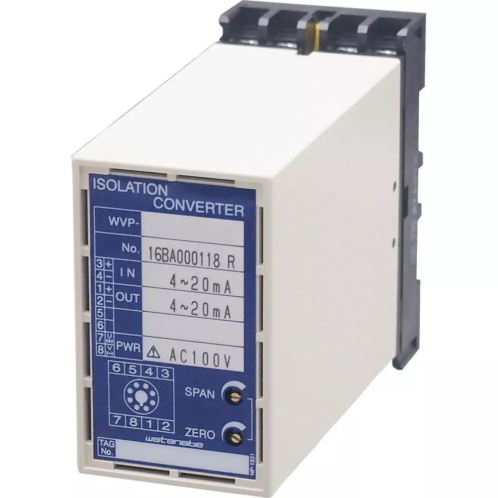 Watanabe Electric Thermocouple Temperature Converter ±0.4% FS Accuracy Ivory Color, WVP-RB-20C-2