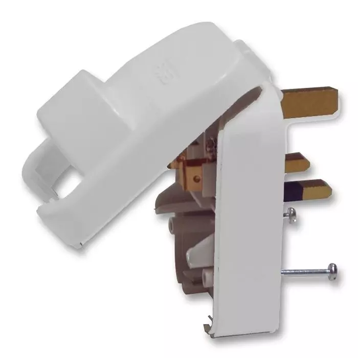 POWERCONNECTIONS Convertor Plug, Schuko-Uk, Wht, 13A, SCP3.WHITE.13A