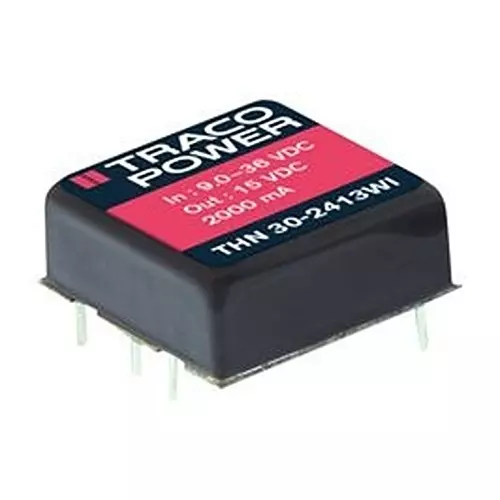 TRACO POWER Dc/Dc Converter, 1.25A, 24 V, 30W, THN 30-2415WI