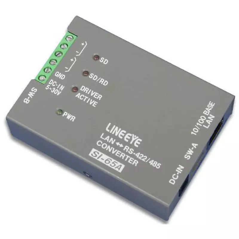 LINE EYE Interface Converter DC 5 to 30 V Voltage 300 bps to 921.6 kbps Communication Speed SD, RD or SD/RD, SI-65A