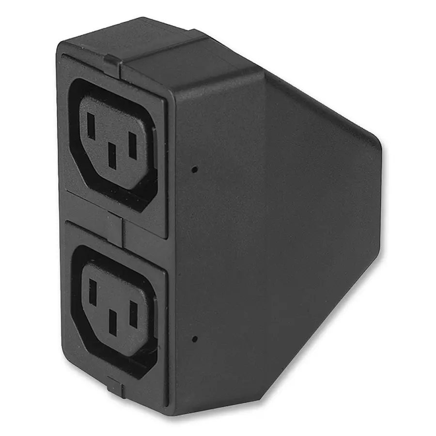 SCHURTER Adaptor, Iec, Twinbloc, 10A, 4741.0000